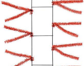22" work wreath rails in two color options