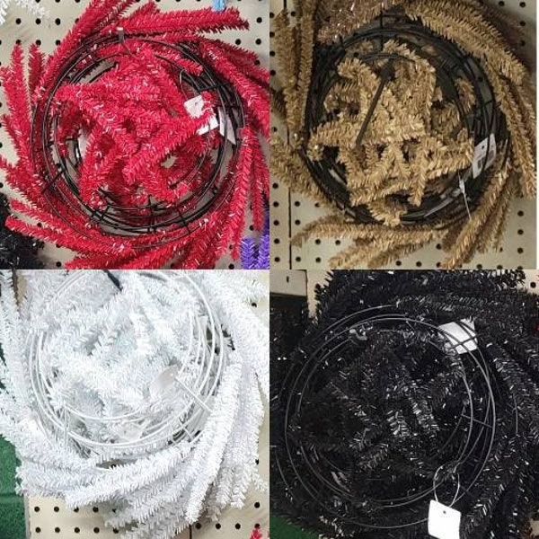 10 to 20" wreath form, wreath making supplies, wreath base, multiple color option available, deco mesh wreath frame