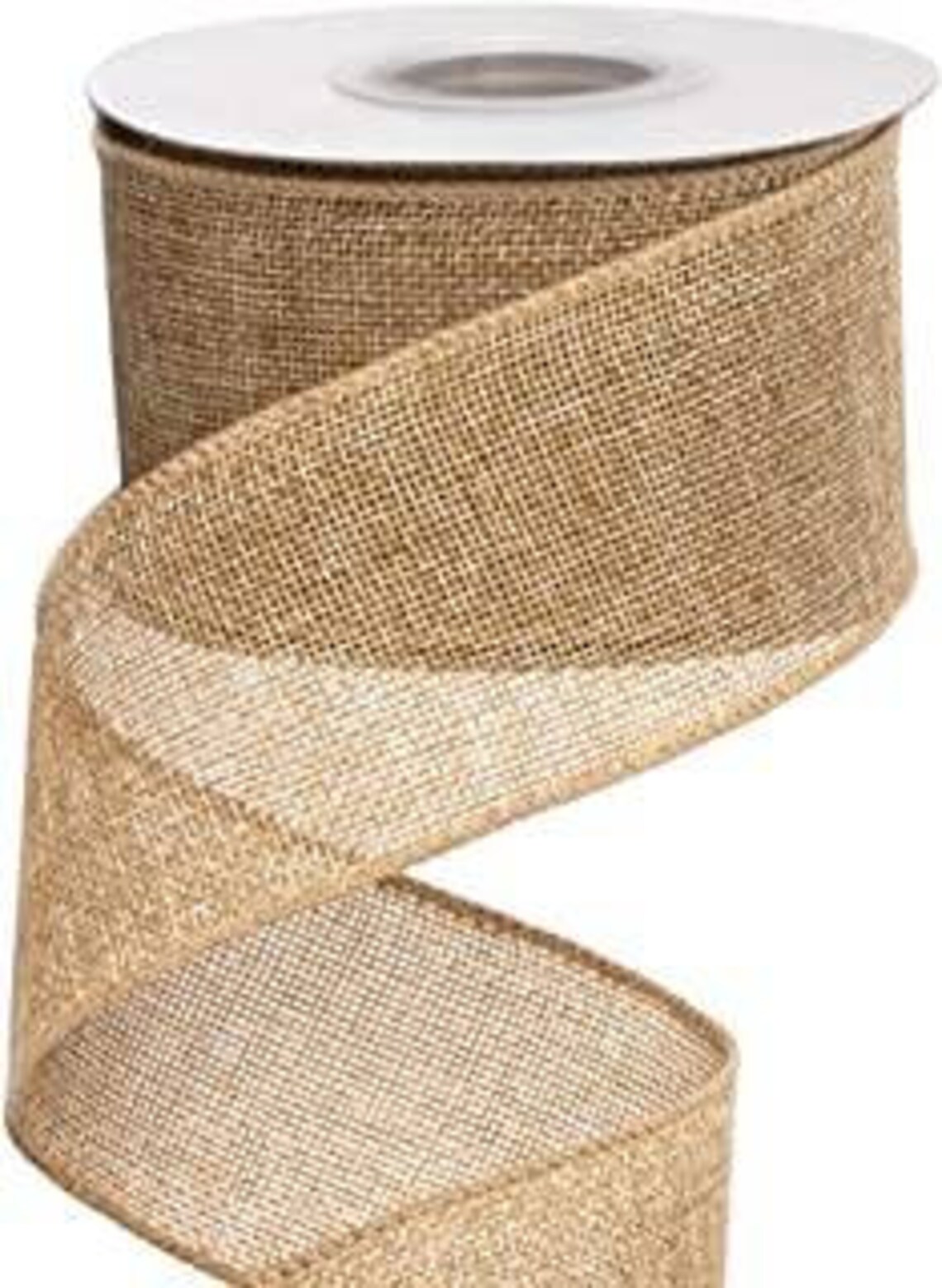 2.5 inch wired burlap ribbon 50 yards of burlap ribbon craft Etsy