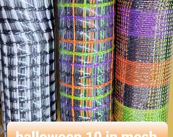 10 inch Halloween deco mesh,  fall craft supplies, material to make wreaths,