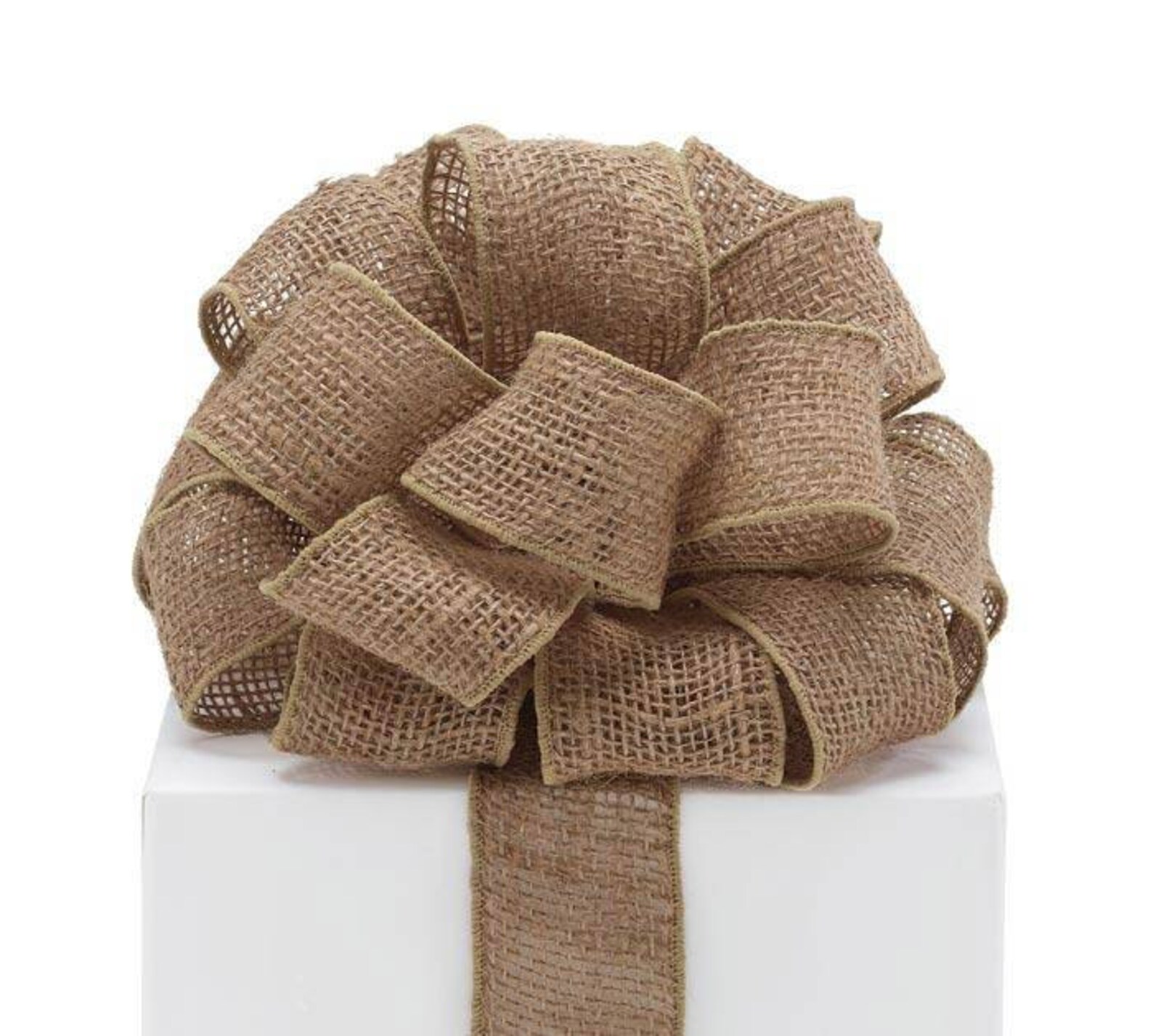 2.5 inch wired burlap ribbon 50 yards of burlap ribbon craft Etsy