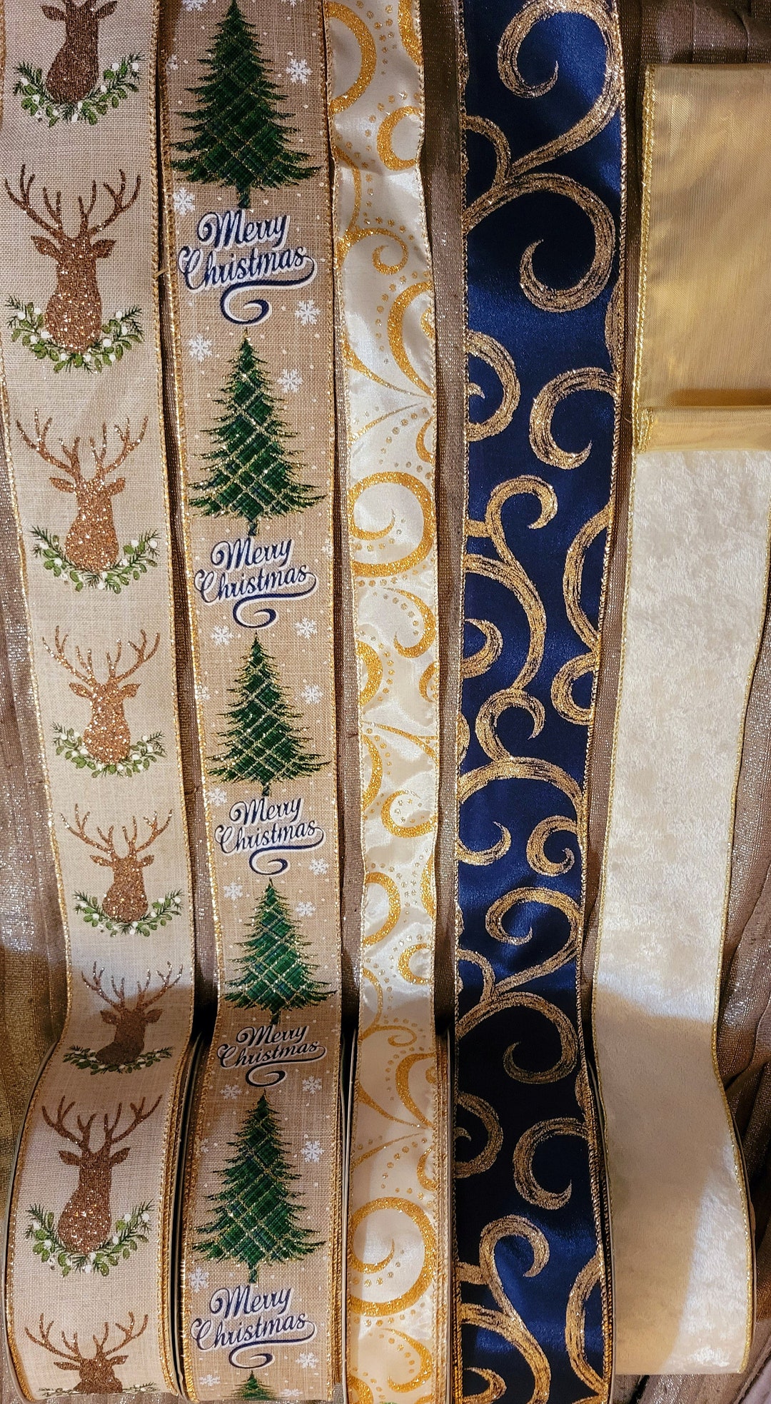 Christmas Ribbon Winter Wonderland Ribbon Assortment DIY Christmas