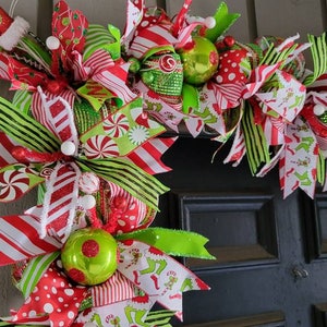 12 ft Green monster christmas garland, green elf holiday garland, custom ornament garland