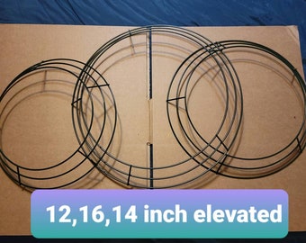 Wire wreath frames with multiple size options