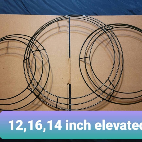 Wire wreath frames with multiple size options