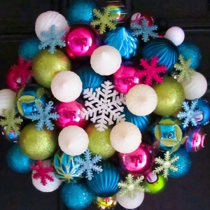 snowflake christmas ornament wreath