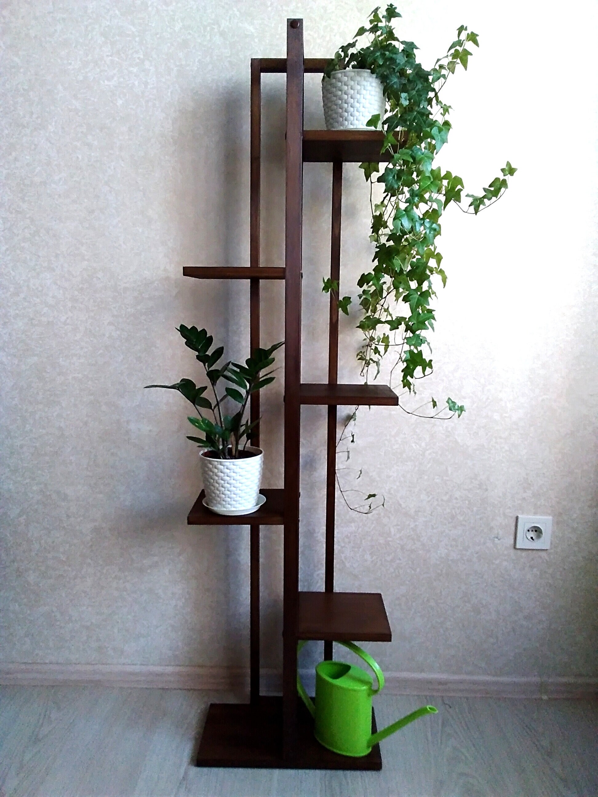 Dark wooden stand Etsy