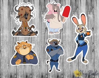 zootopia sticker etsy