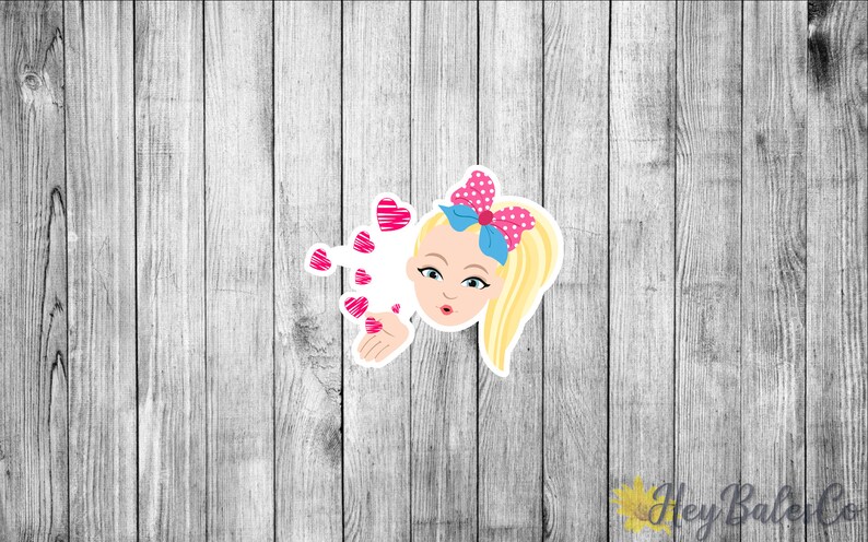 JoJo Siwa Die Cut Stickers / Laptop Sticker / Tumbler Sticker | Etsy
