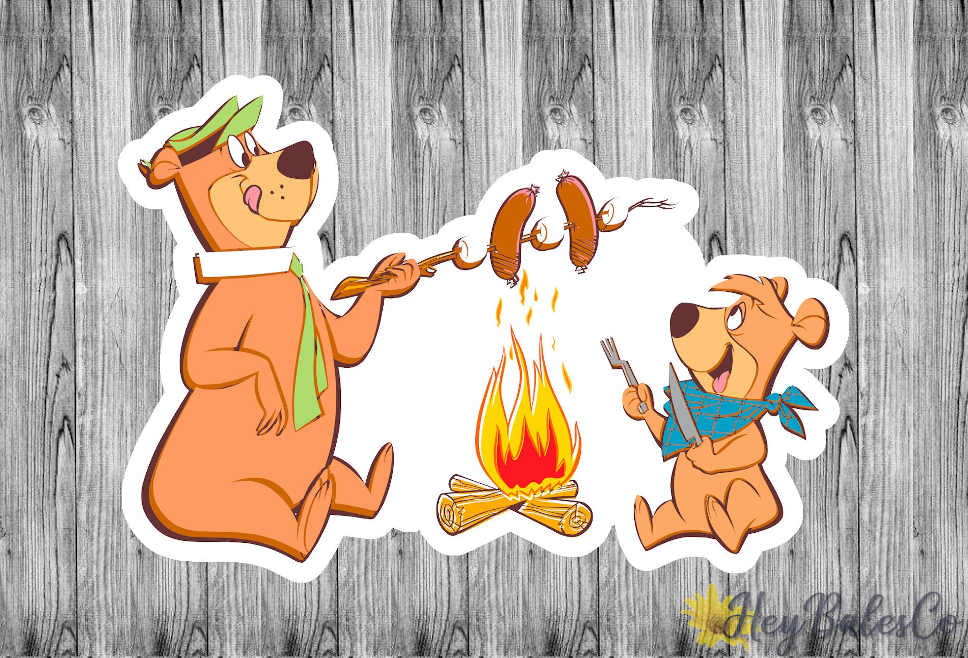 Yogi Bear and Friends Stickers / Planner Scrapbook Journal Etsy