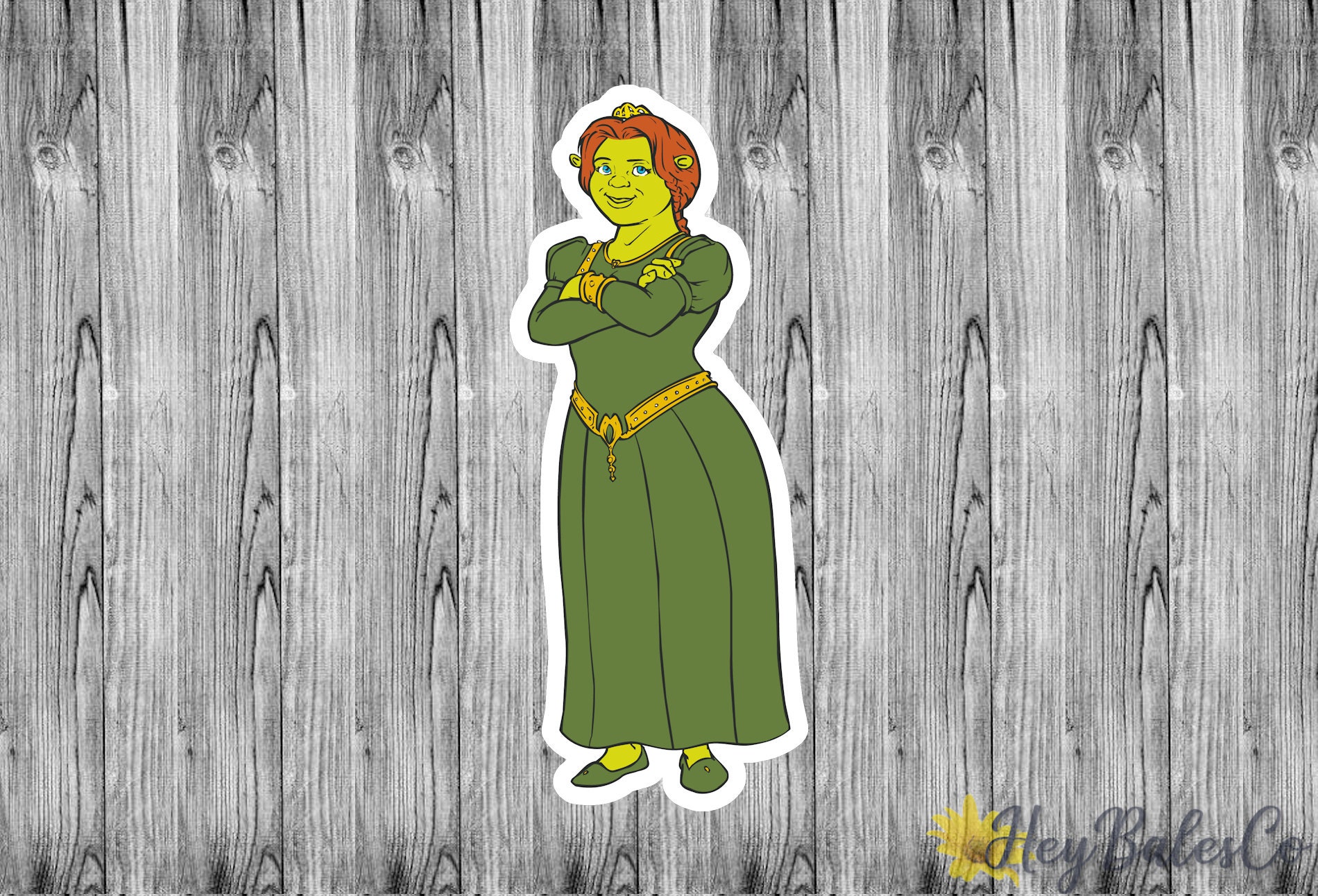 Shrek Inspired Character Stickers / Fiona Skrek Donkey | Etsy