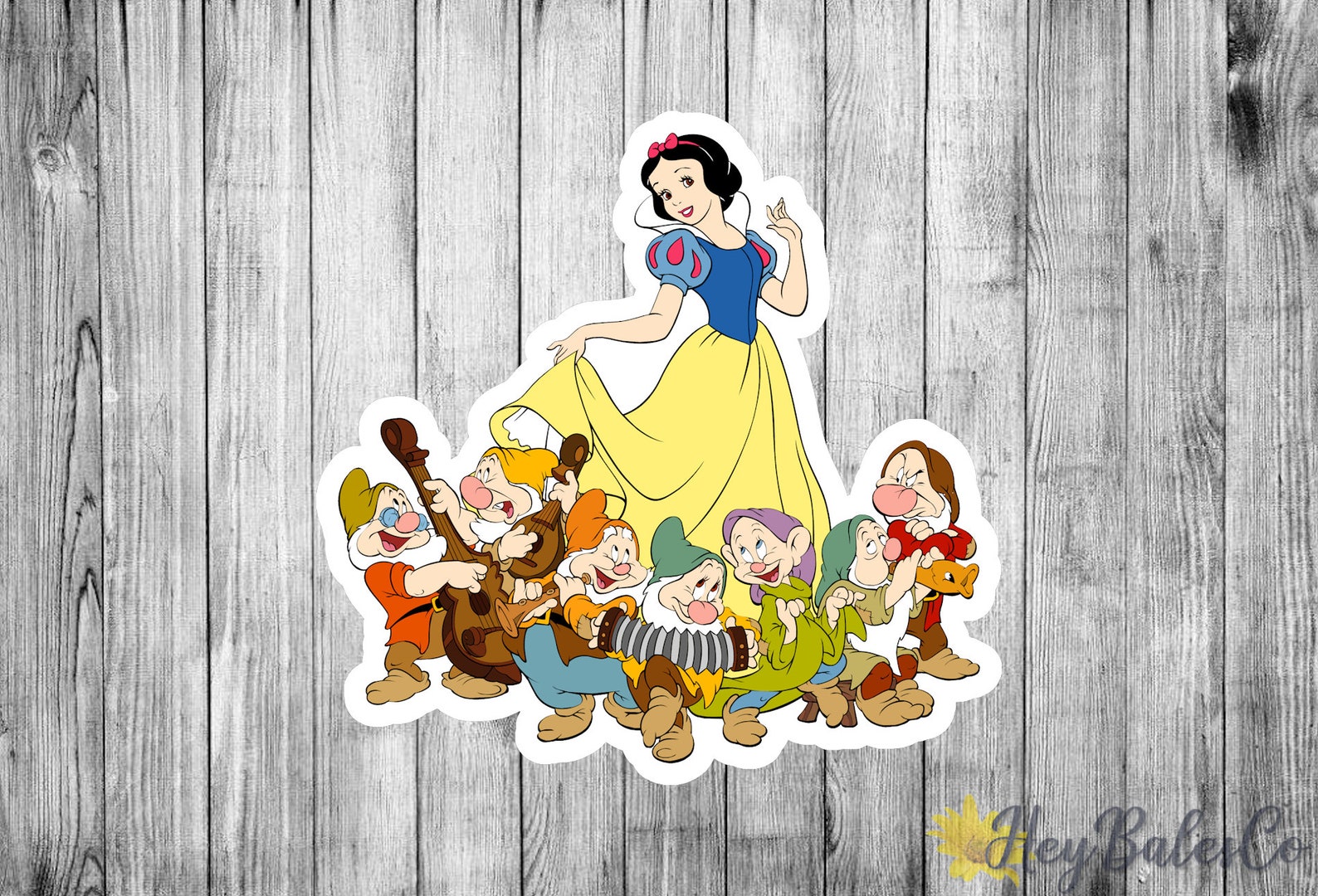 Snow White and the Seven Dwarfs Stickers / Planner Scrapbook Etsy