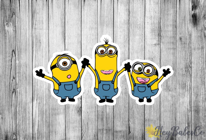 Minions Stickers/ Planner Scrapbook Journal Laptop Phone Etsy