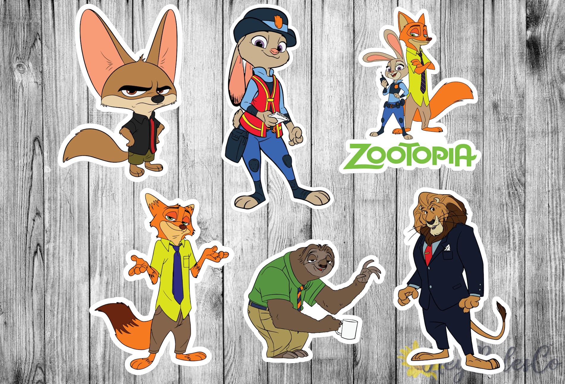 disneys zootopia inspired sticker pack planner etsy