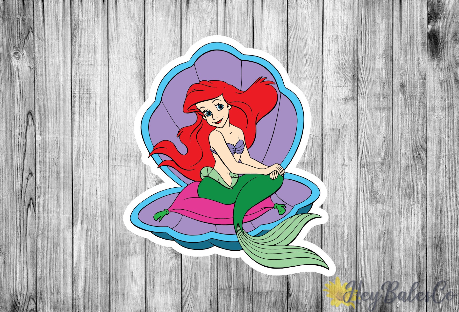 Disney's The Little Mermaid Character Stickers / Die Cut Etsy