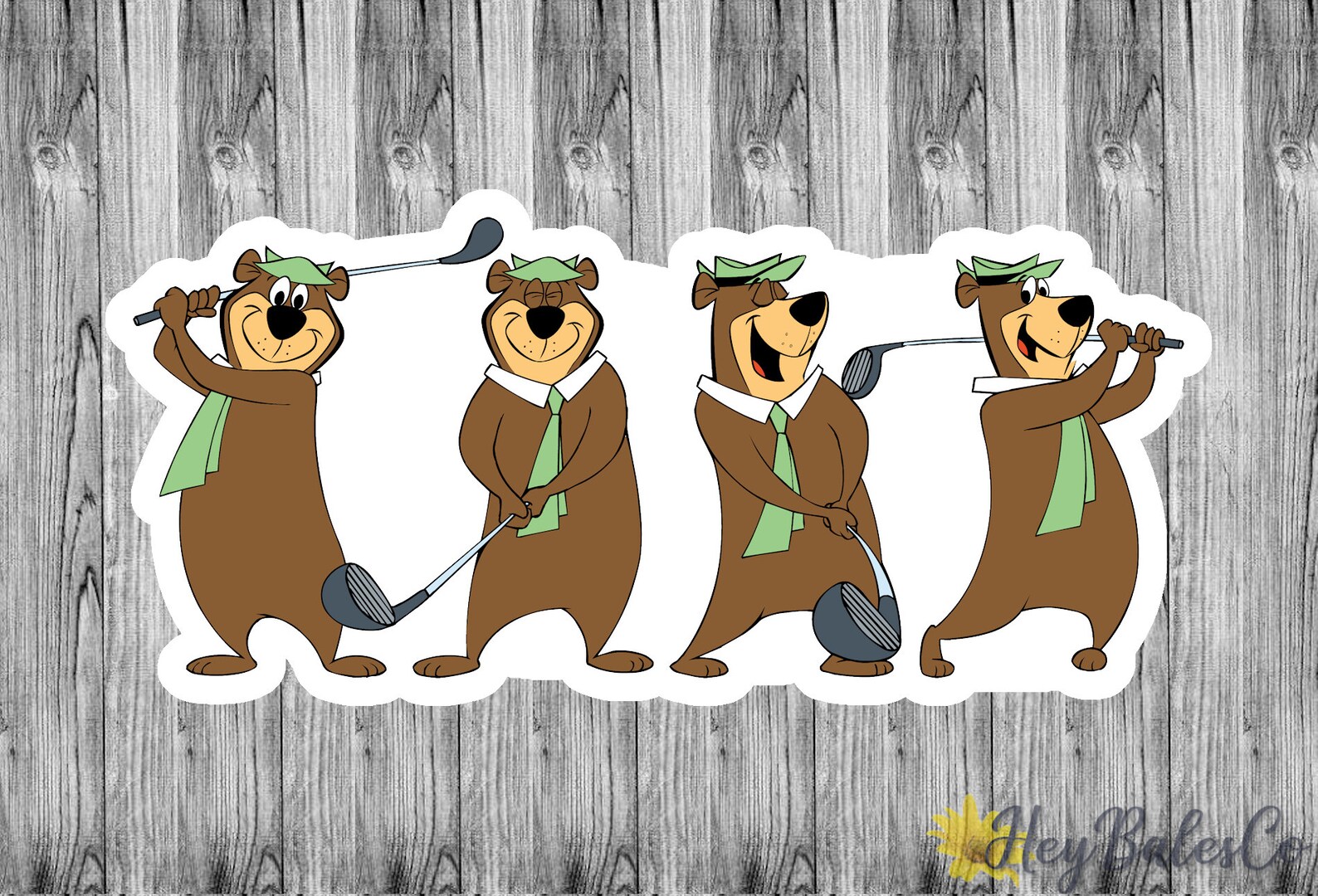 Yogi Bear and Friends Stickers / Planner Scrapbook Journal Etsy