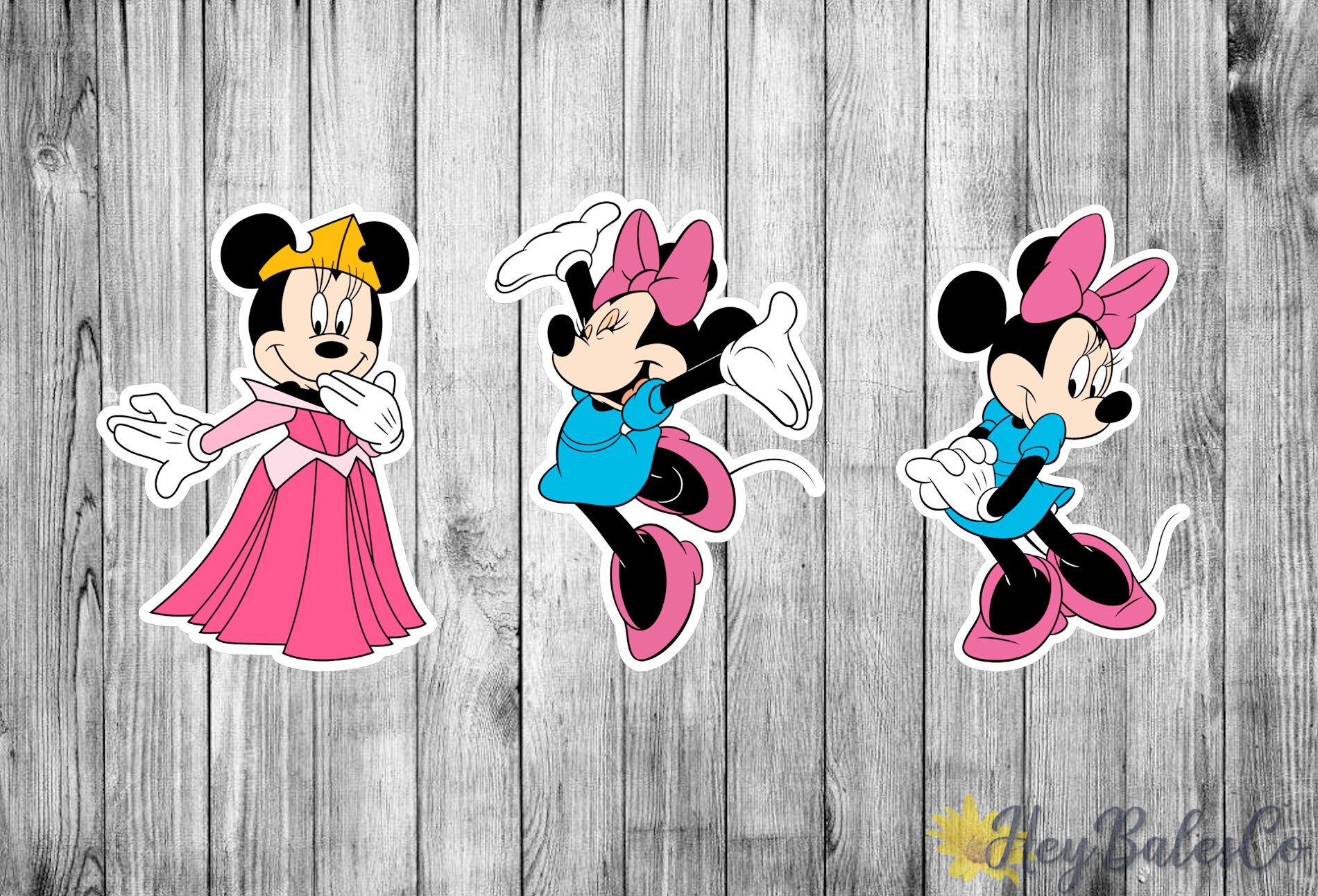 Minnie Mouse Sticker Pack / Minnie Mouse Die Cut Stickers / | Etsy