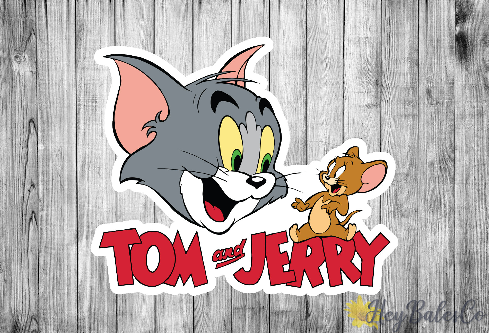 Tom and Jerry Sticker / Die Cut Tom and Jerry Sticker / Etsy