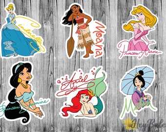 disney princess sticker etsy