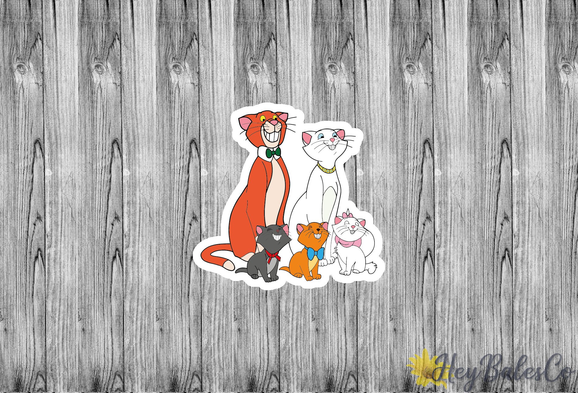 Disney's The Aristocats Character Sticker Pack / Marie | Etsy