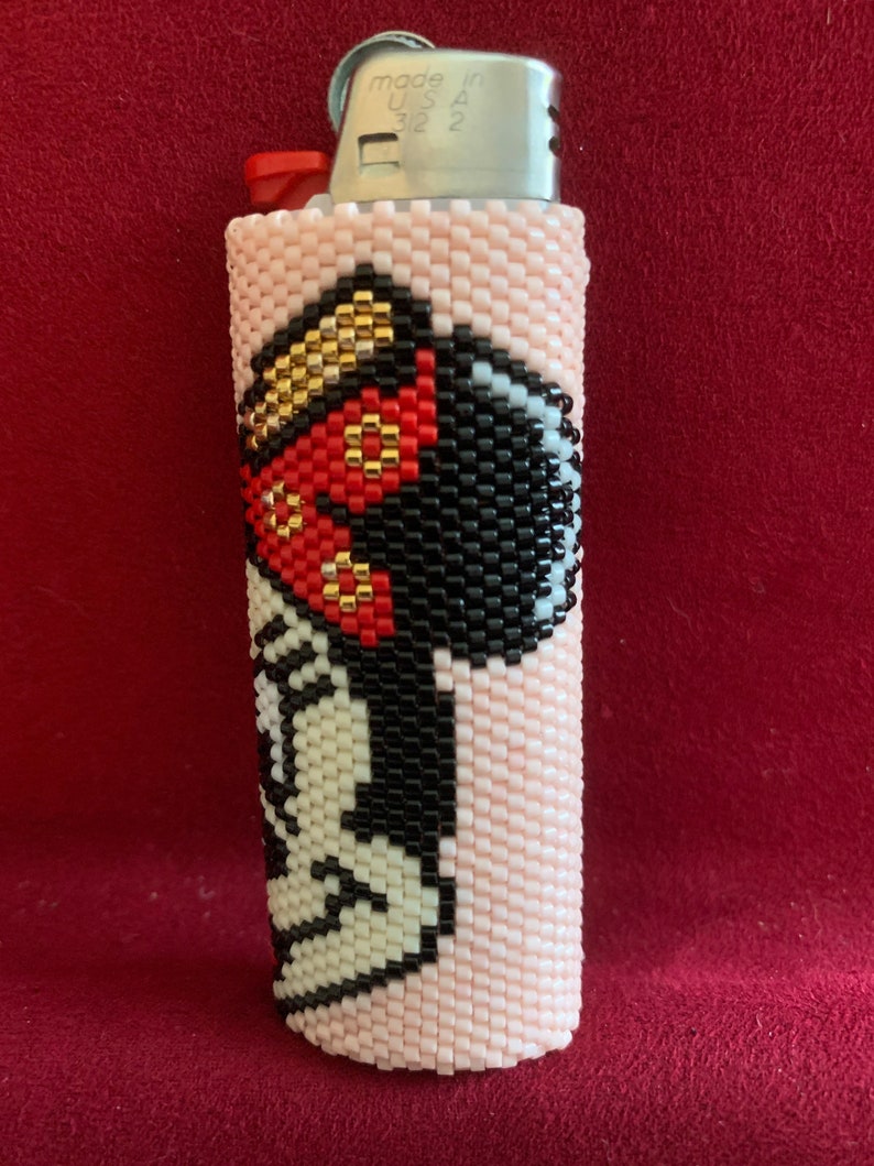 Minnie Mouse Beaded Lighter Cover Etsy