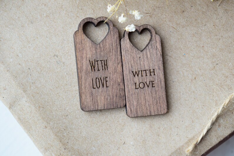 Engraved Wooden Name Tag Wedding Thank You Tags Name Tags Etsy