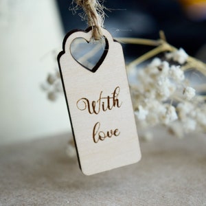 Gravierte Holz Namensschild, Hochzeit Danke Tags | Namensschilder für Business Accessory, Hochzeit Tags
