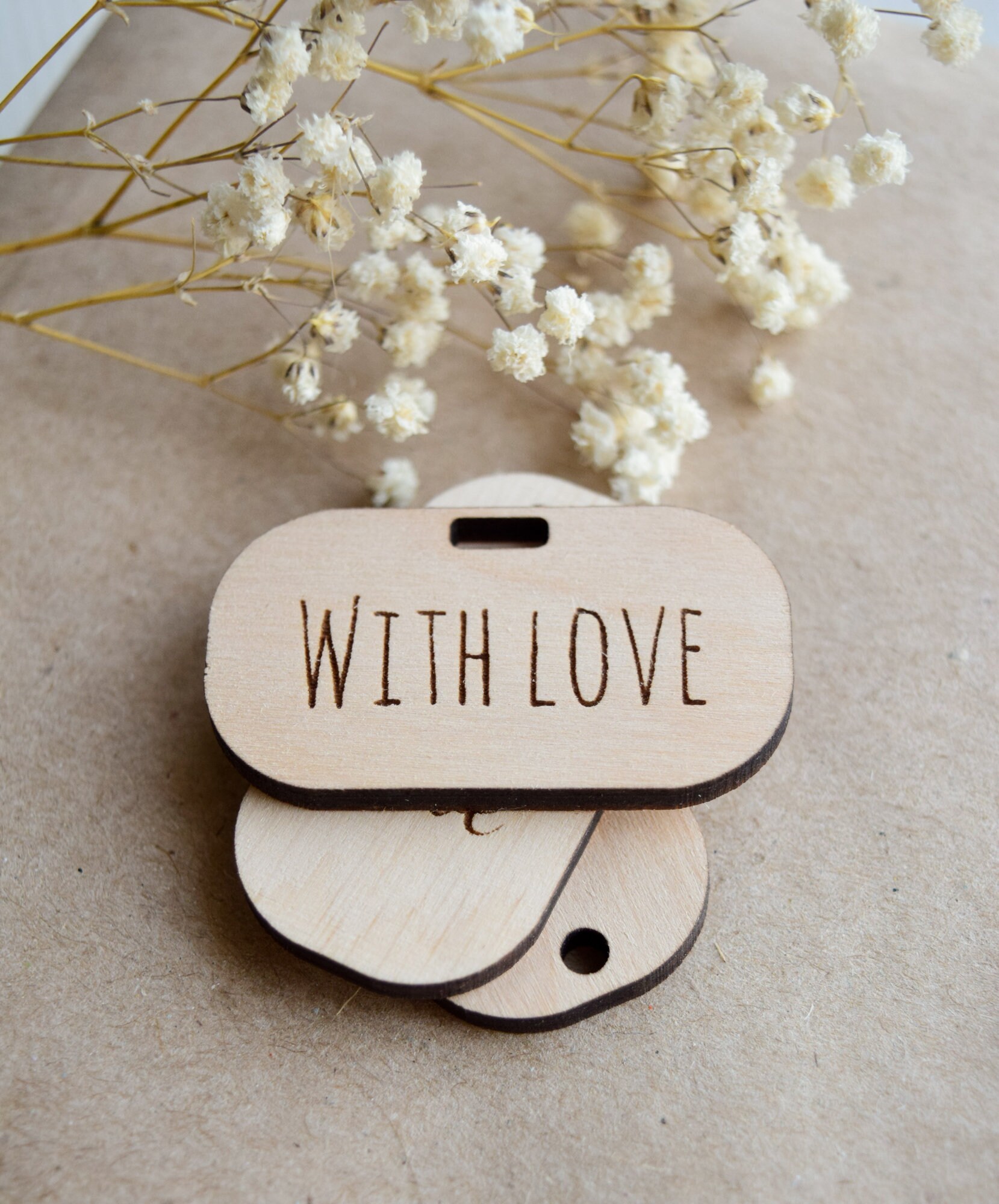 Personalized Wooden Labels for Handmade Wooden Logo Gift Etsy