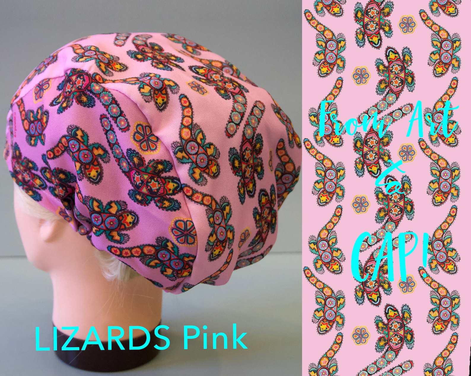 NEW Hummingbirds scrub cap for women. Elastic back. Easy Etsy