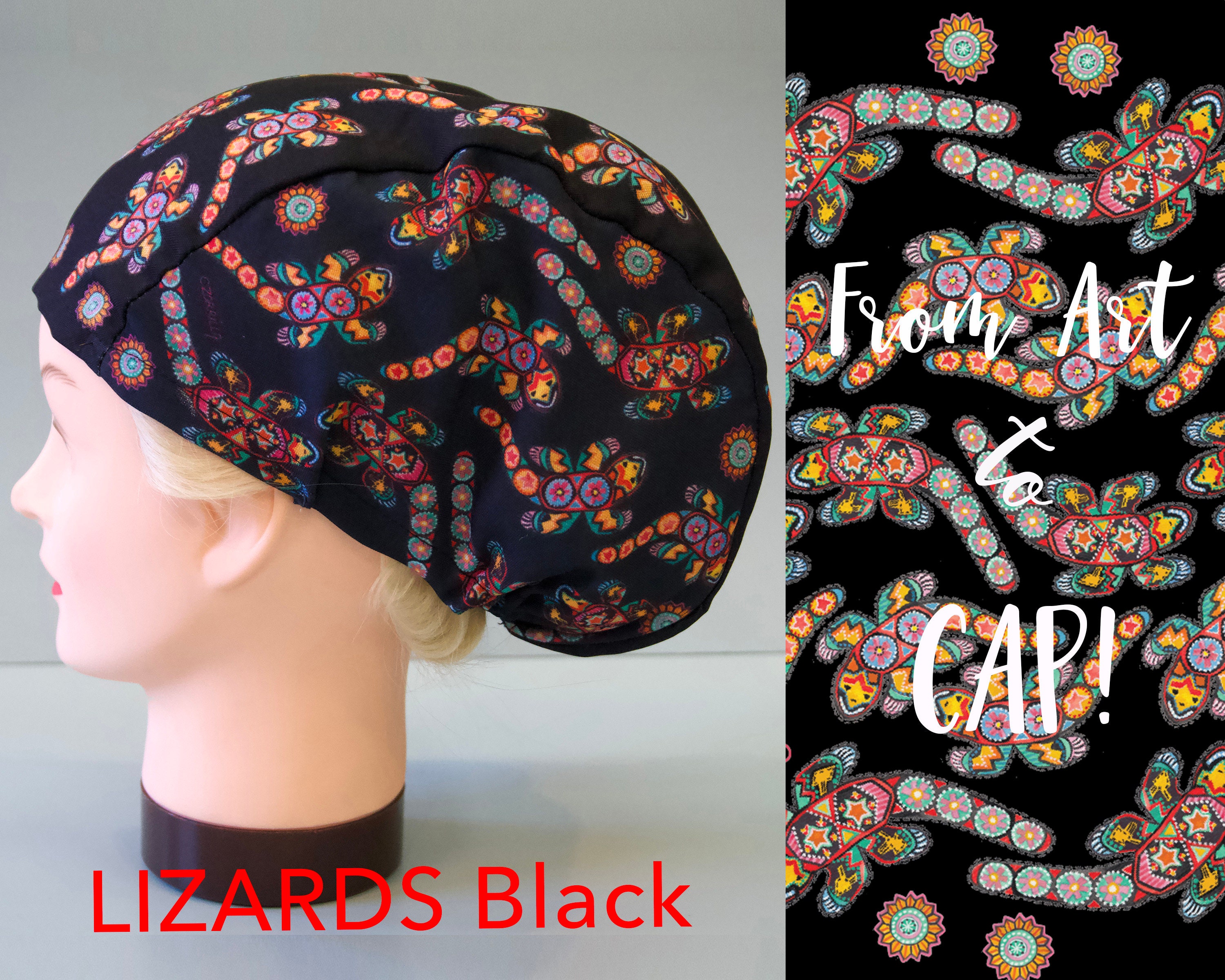 NEW Hummingbirds scrub cap for women. Elastic back. Easy Etsy