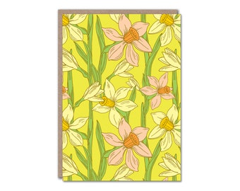 Daffodils Card - Easter Card - Bright Blooms Collection - Bold Floral -Botanical