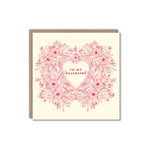 Biglietto di San Valentino - Al mio Valentino - Biglietto di auguri ecologico - Stile vintage - Alexandra Butcher
