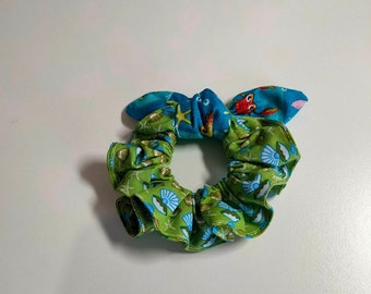 Children's Bunny-Eared and Plain Marine Themed Scrunchies