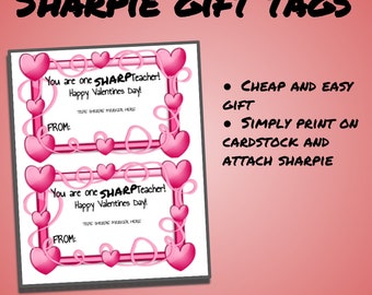 Valentines Teacher gift printable