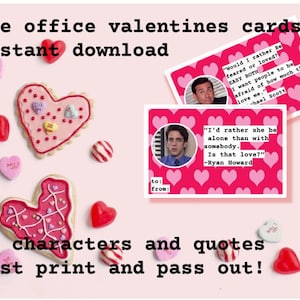 The Office Valentine&#39;s Printable, Valentine Prints, The Office, Valentine&#39;s Day, Michael Scott, Dwight Schrute, Pretzel Day, Jim Halpert