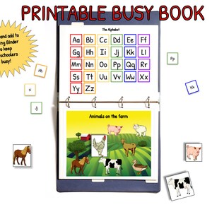 Preschool and Toddler Busy Book INCLUDES 10 acitivites!