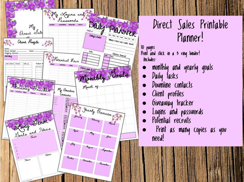printable-direct-sales-planner-purple-theme-etsy for Free Printable Direct Sales Planner Printable Direct Sales Planner- Purple Theme - Etsy for Free Printable Direct Sales Planner