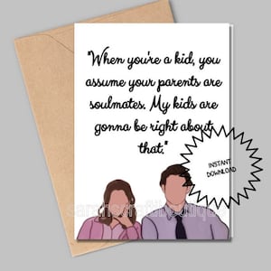 Jim and Pam Valentine, Youre the jim to my pam, Soulmates, instant download , the office greeting cards, The office valentines day,