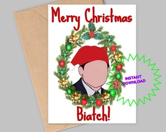 Prison mike christmas card-The office christmas card