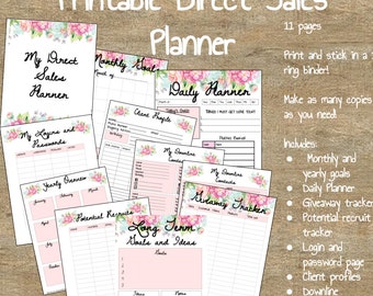 Planificateur de ventes directes imprimable