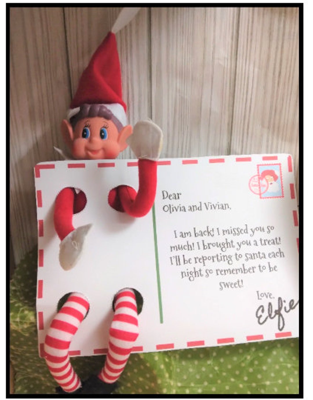 Elf Arrival Post Card Instant Download-editable - Etsy
