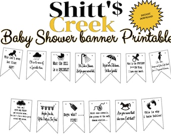 Baby Sprinkle Bunting Schitt's Creek Digital Download