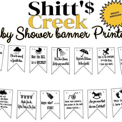 Schitt s creek baby sprinkle template etsy