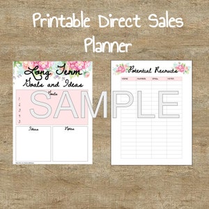 Printable Direct Sales Planner - Etsy