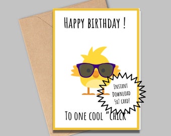 Cool Birthday Card - Etsy