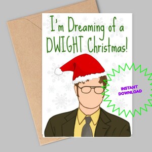 Dwight Christmas Card-The office Christmas Card