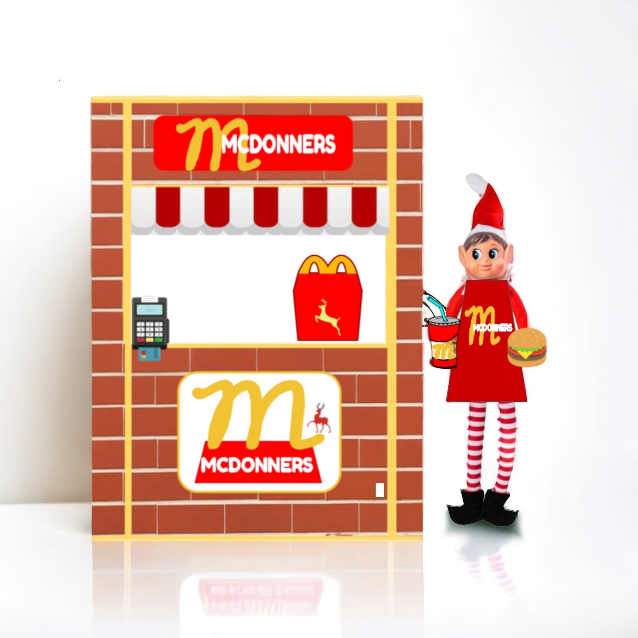 elf prop-fast food-printable-burger shop - etsy ireland