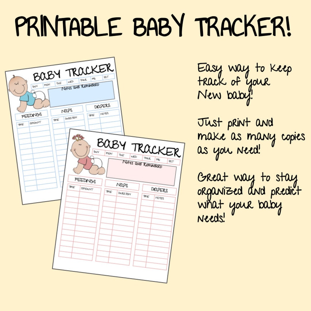 Baby Daily Log Printable - Etsy