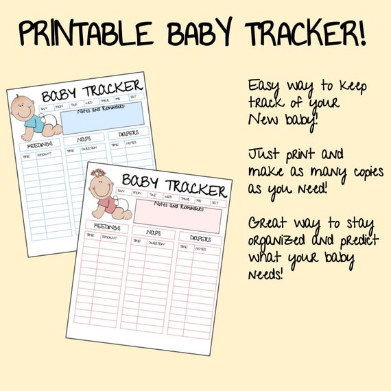 Baby Daily Log Printable | Etsy