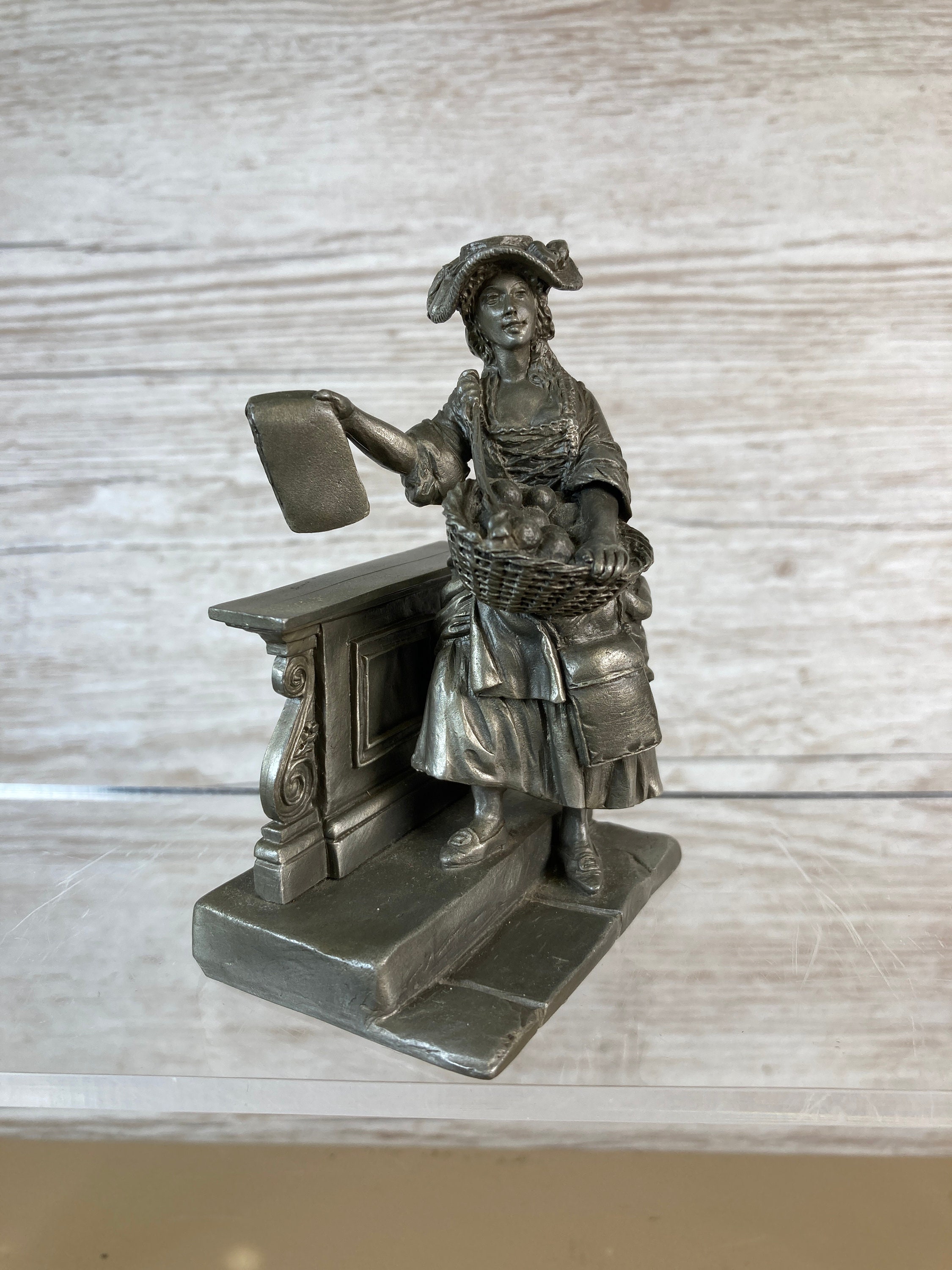 Fine Pewter Figurine Franklin Mint the Playbill Seller From Etsy